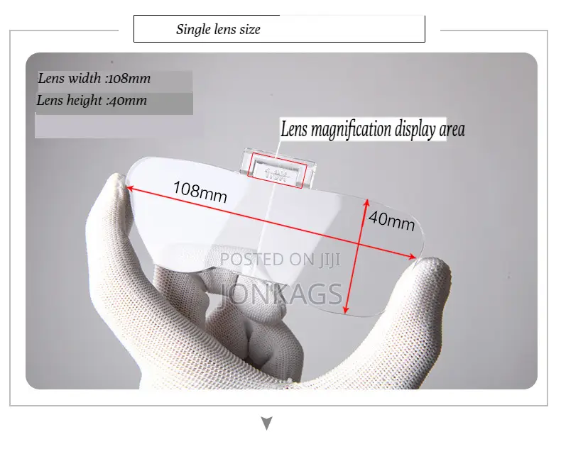 Head Mounted Magnifying Glass With Interchangeable Lens