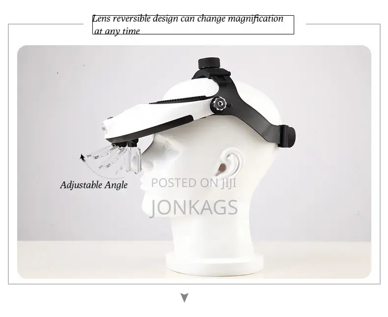 Head Mounted Magnifying Glass With Interchangeable Lens