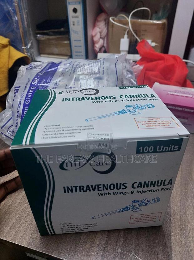 IV Cannula G24 -Yellow. - thumbnail 3