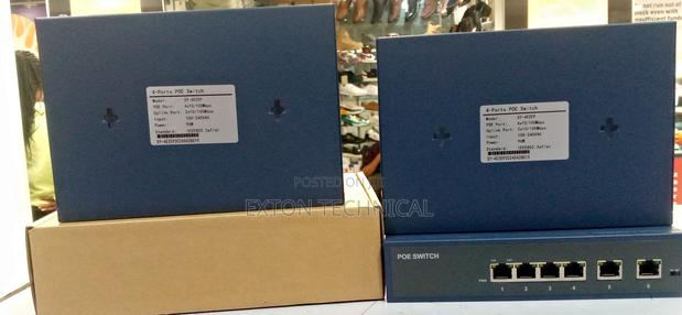 4port Long Range Surveillance Poe Switch With Uplinks Port - main view