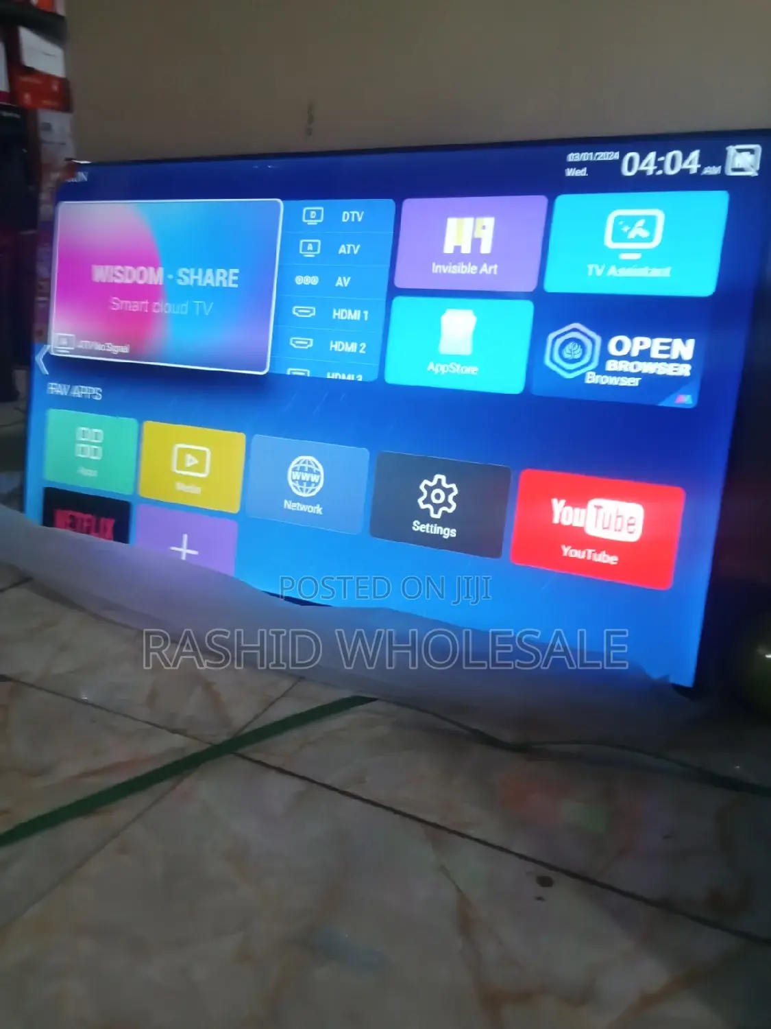 Hd Vitron TV 43 Inch With Bluetooth