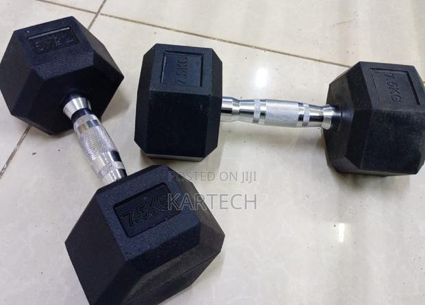 7.5 Kg Hexagonal Dumbbells 2pieces - main view