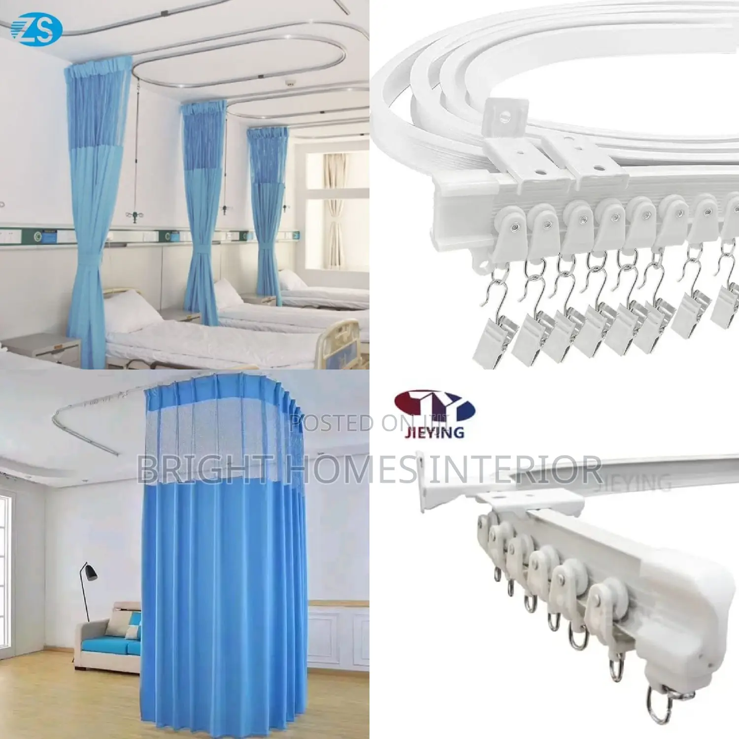 Bendable Curtain Rails Hospital Rails Mosquito Net Rails