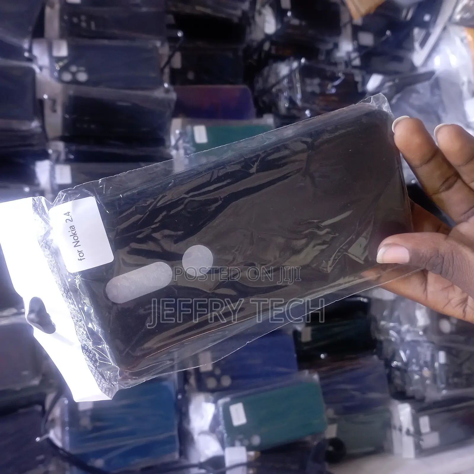 Blue TPU Silicone Case for Nokia 2.4