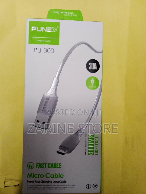 Punex PU-300 Fast Charging Micro Cable Android Phone 2m - main view