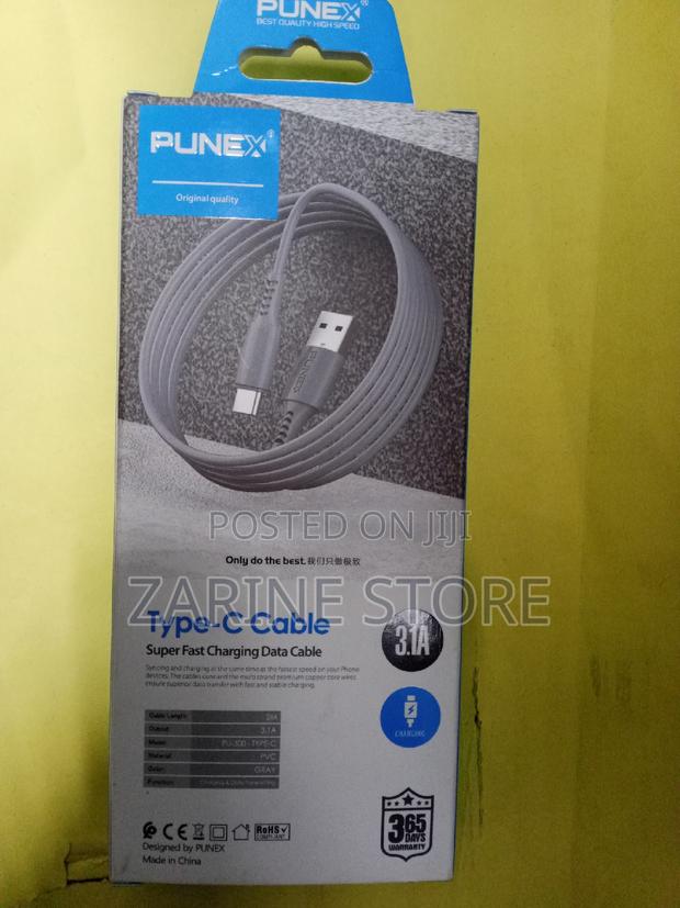 Type C Cable Fast Charging 2metres Punex Pu-300 - main view