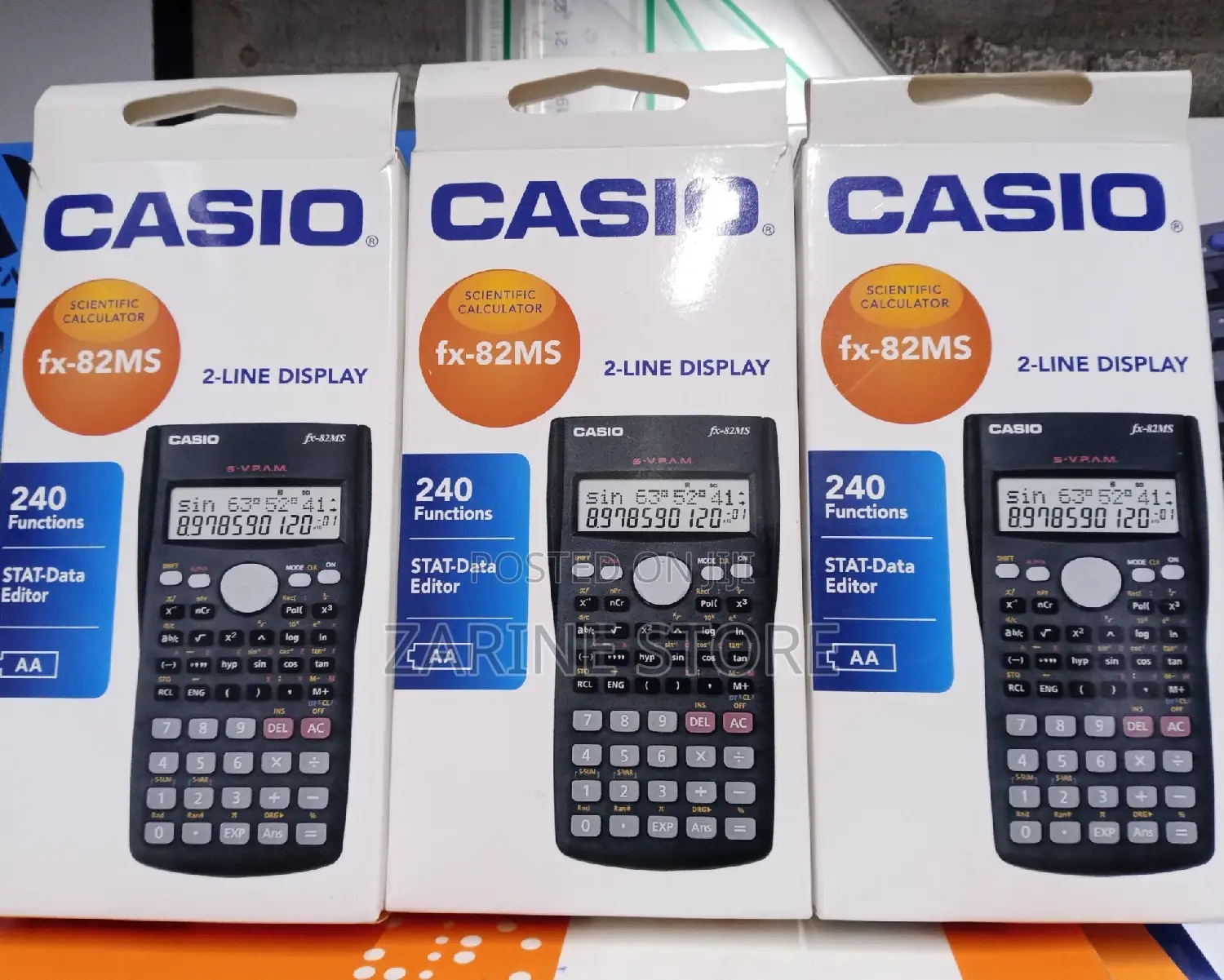 Casio Scientific Calculator Fx-82ms, 2 Lines Display