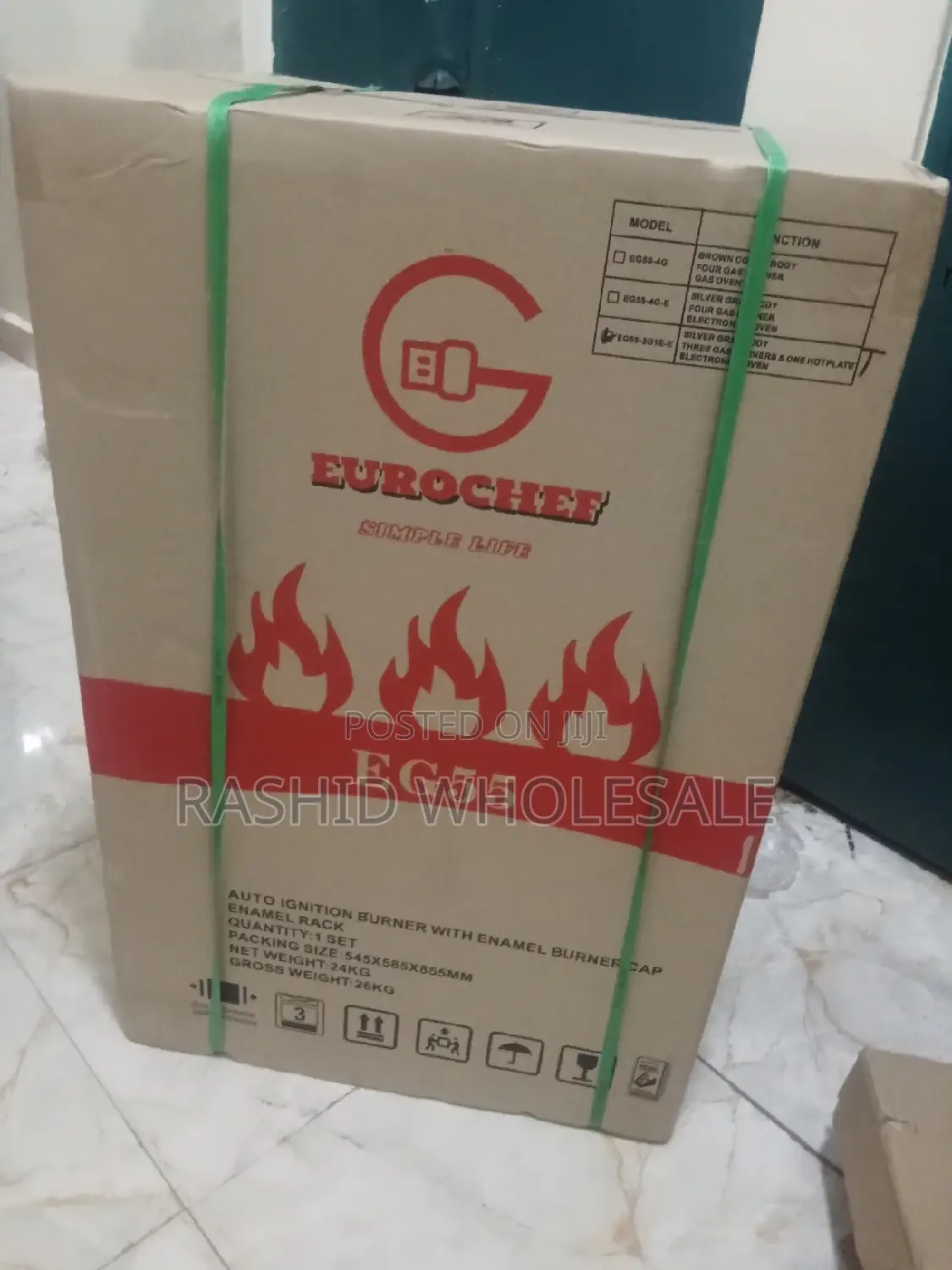 Eurochef 3+1 Cooker 50by55. Electric Oven. Standing Cooker