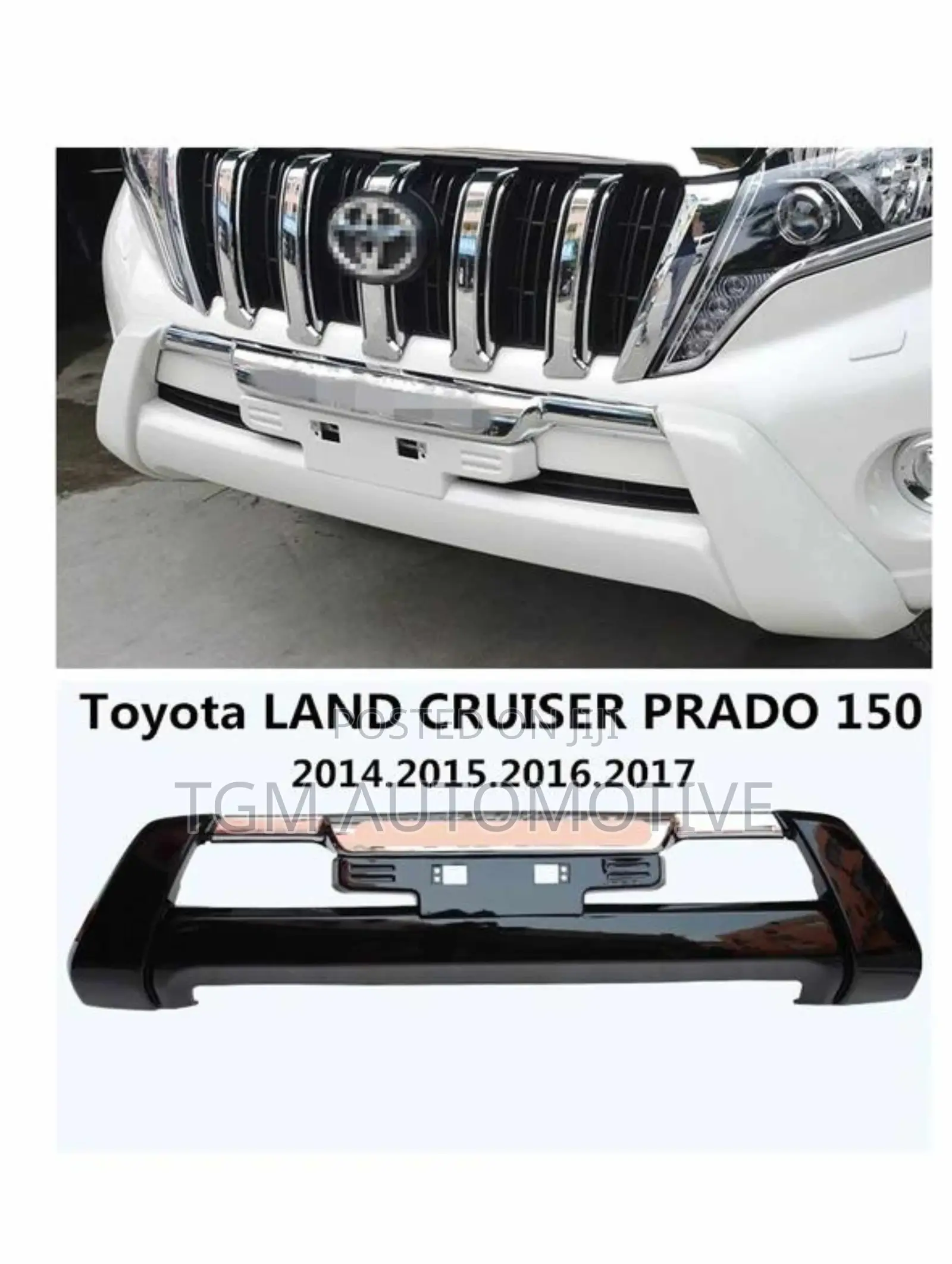 Original Bumper Guard Prado 150 2014-2017 Black