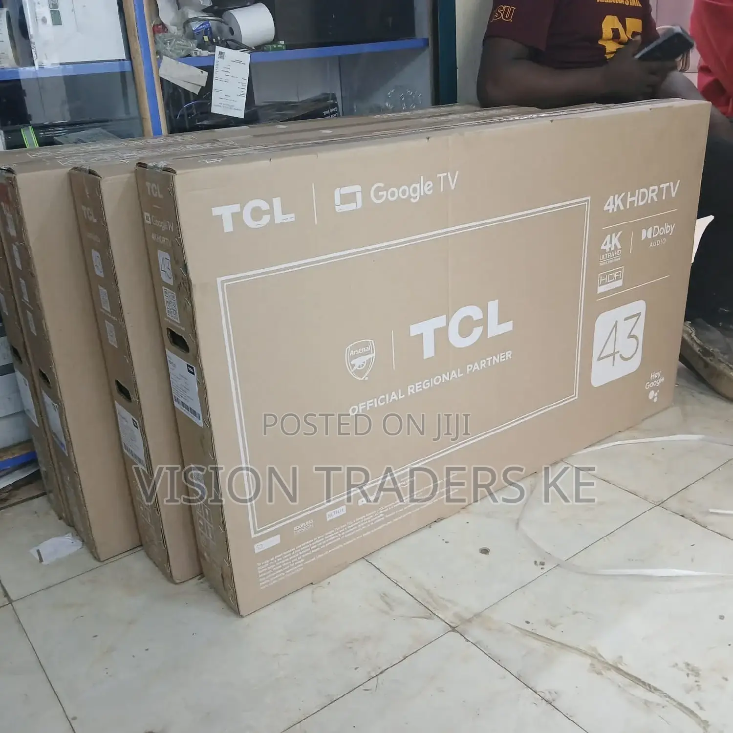 TCL 43 Inches HDR Tv Google Frameless Tv