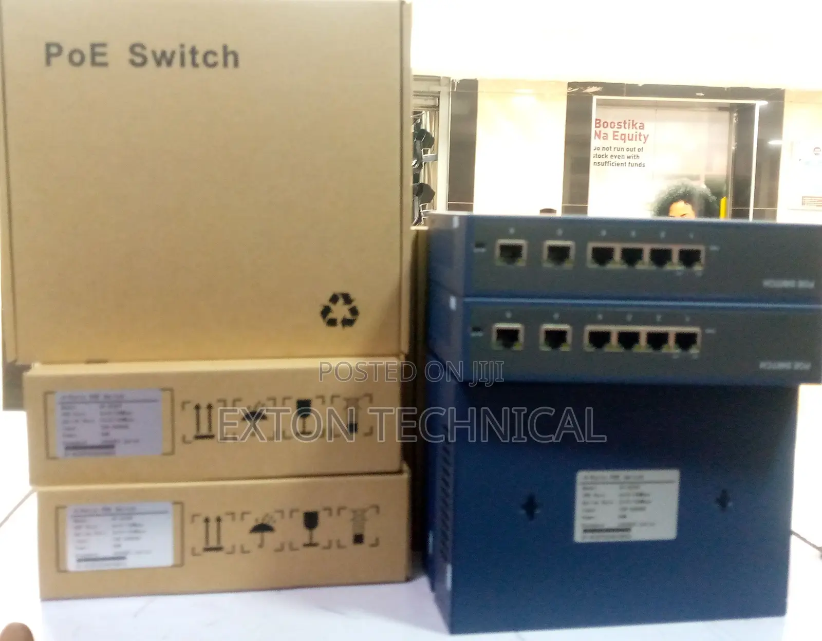 4 Port Poe Switch 96w Power With 2 Uplink Port