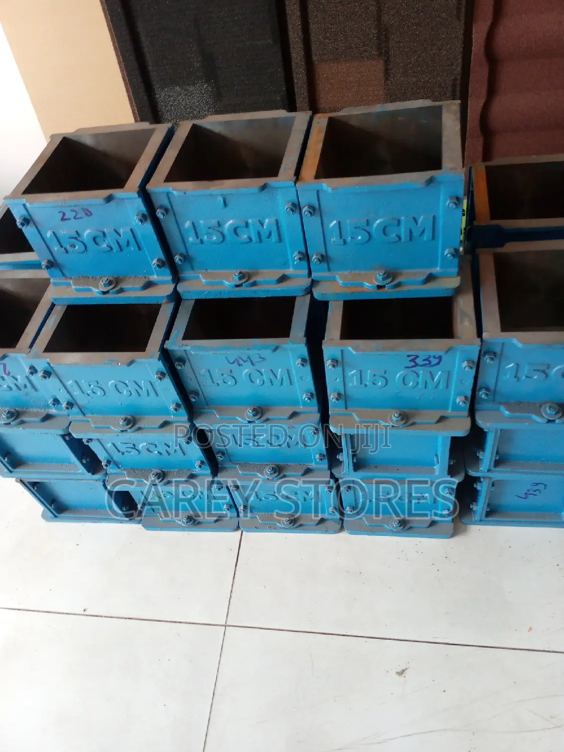 Concrete Testing Cube Moulds -Cast Iron Concrete Cube