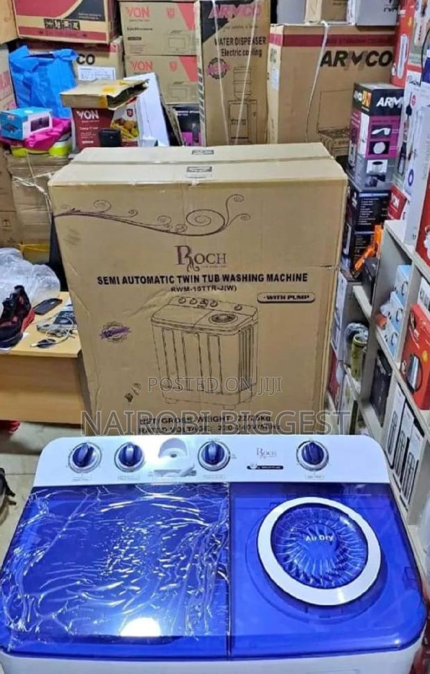 Roch RWM-10TTR-J Semi-Automatic Washing Machine, 10kgs