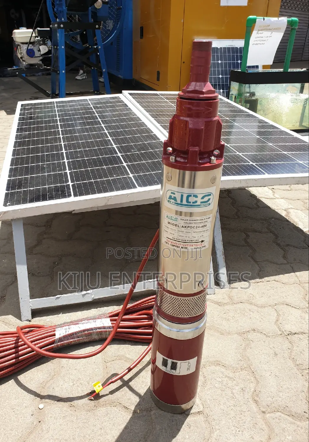 Solar Panels With It Pump