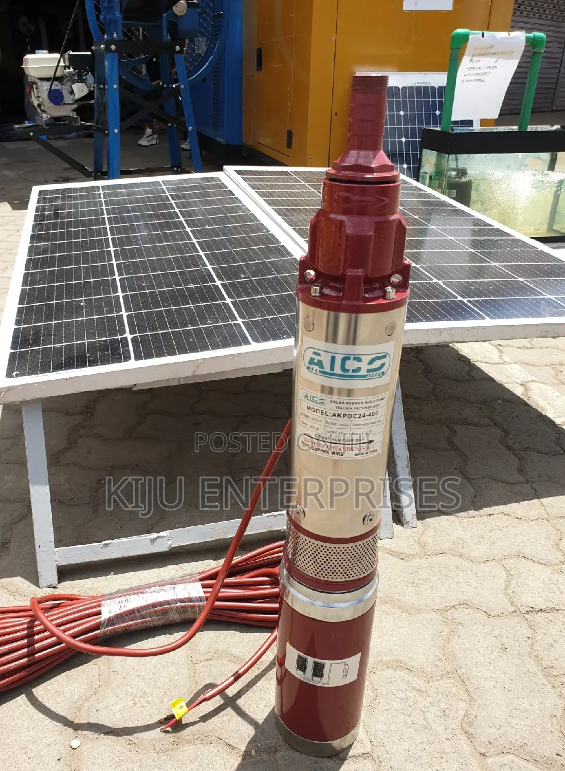 Solar Panels With It Pump