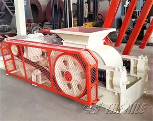 Limestone Smooth Double Roller Crusher Machine for Sale