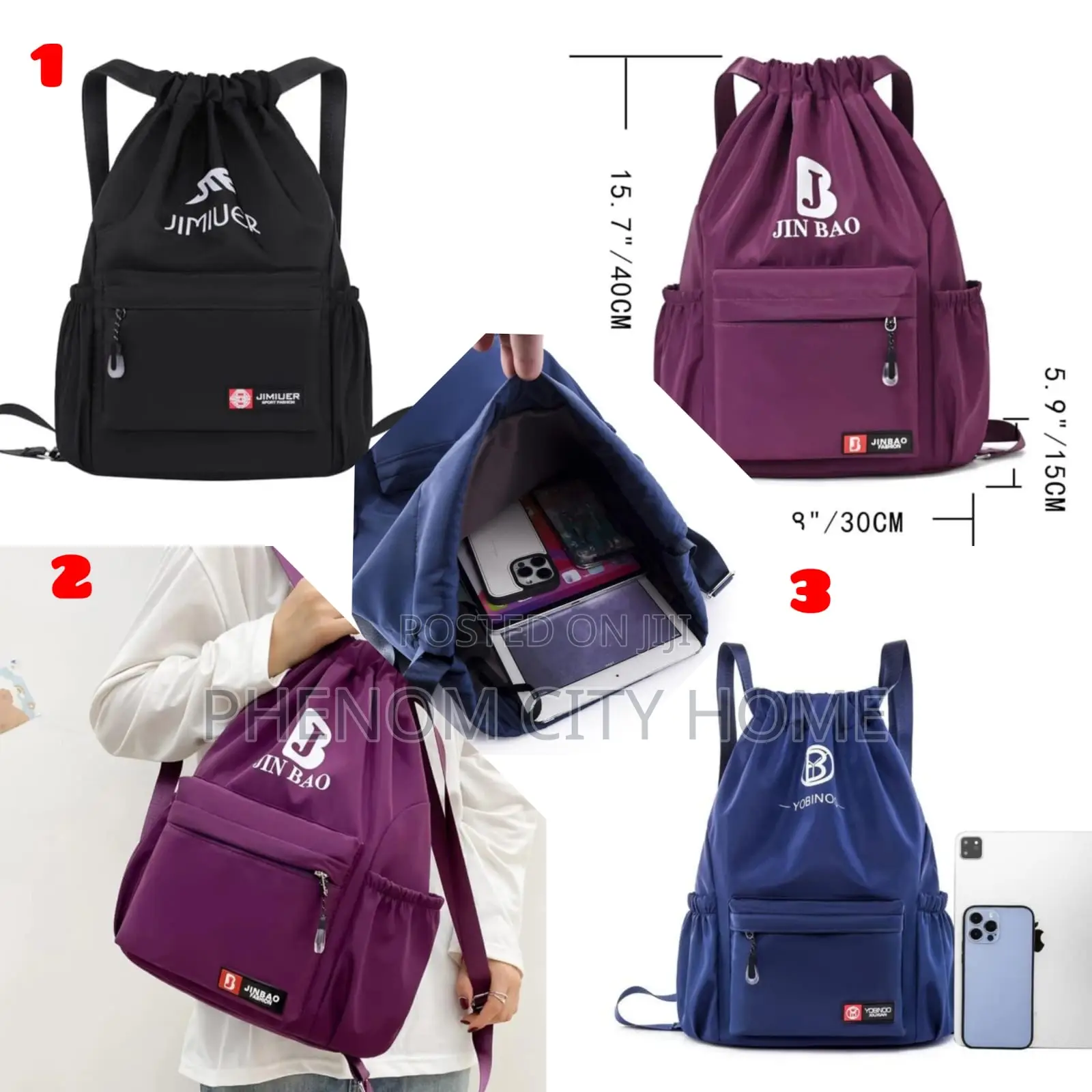 Versatile Drawstring Backpack