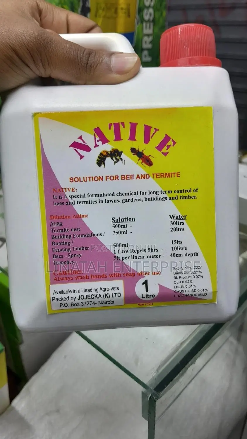 Native 1litre Solution for Bees and Termites