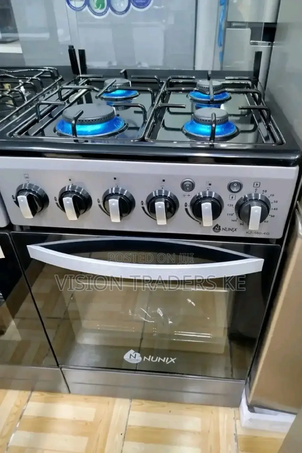Nunix Cooker 50*55 4gas Burner Standng Cooker With Gas Oven.