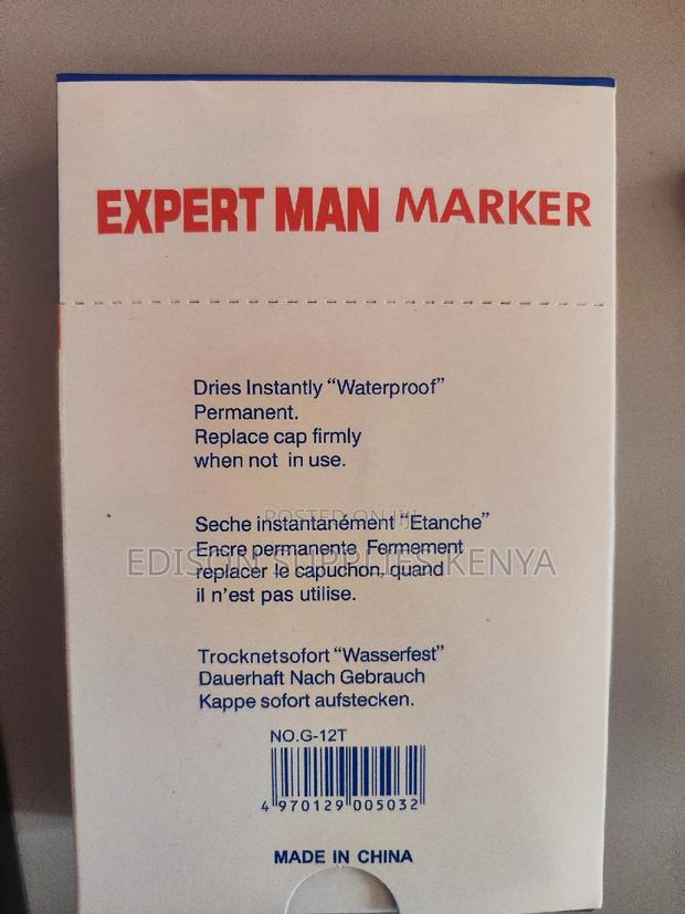 Marker Pens Dozen 12pcs Permanent Marker Pens - thumbnail 3