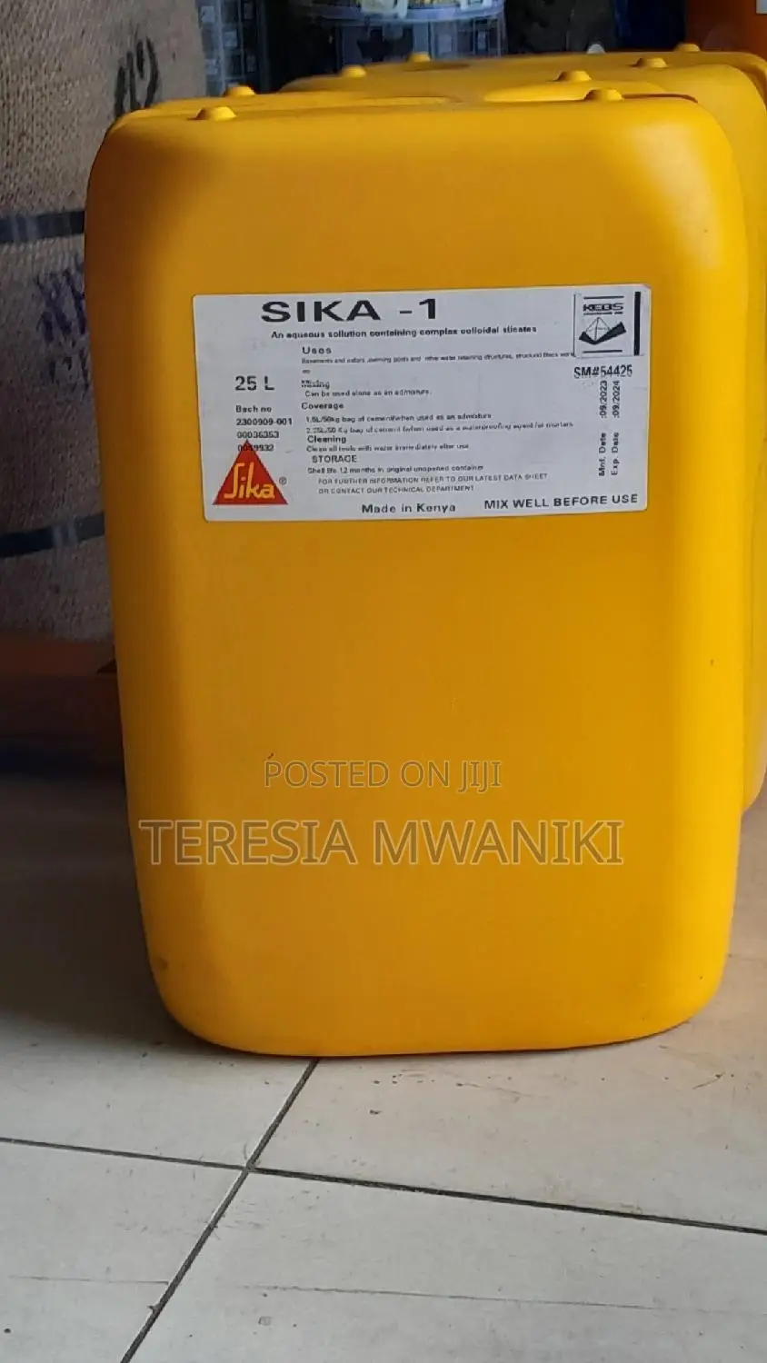 Sika 1 Waterproofer Admixture, Packaging Size 25L