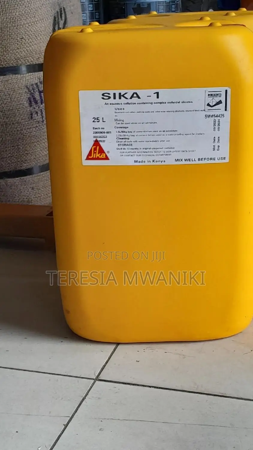 Sika 1 Normal Setting Waterproofing Compound