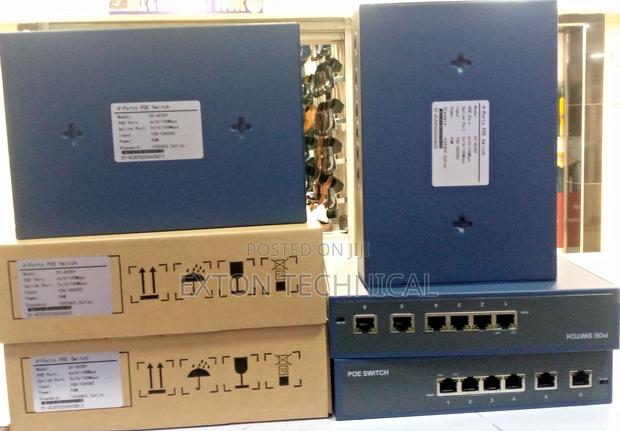 96W Power Poe Switch 4 Port With 2 Uplink Port