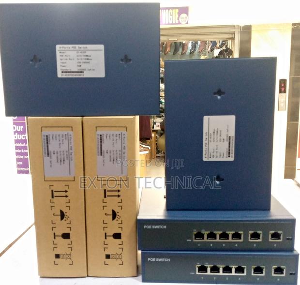 Poe Switch 4 Port With 2 Uplink Port 100-240vac Input