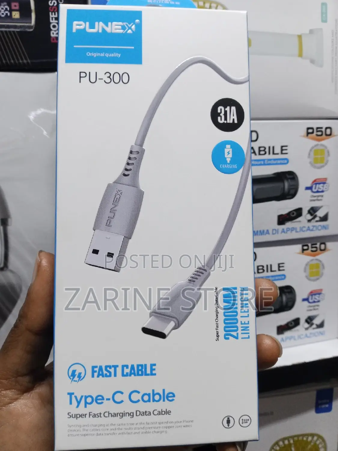Type C Cable Fast Charging 2metres Punex Pu-300