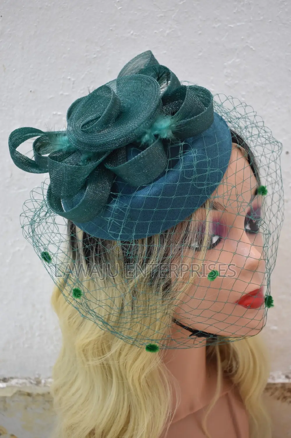 Emerald Green Fancy Fascinator
