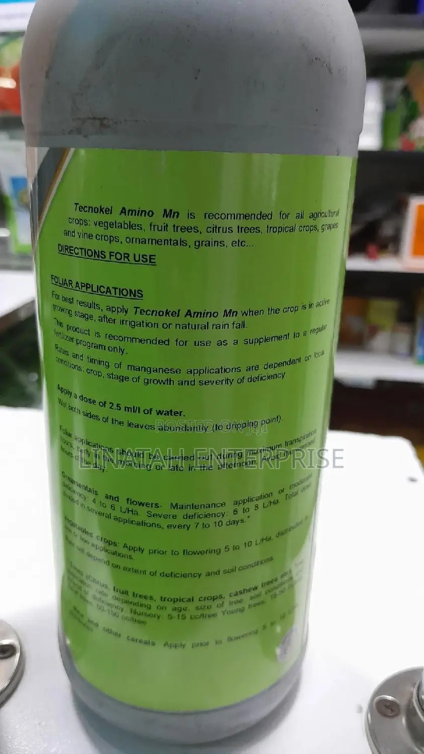 Tecnokel Amino Mn 1litre Organic Fertilzer Based With Mn