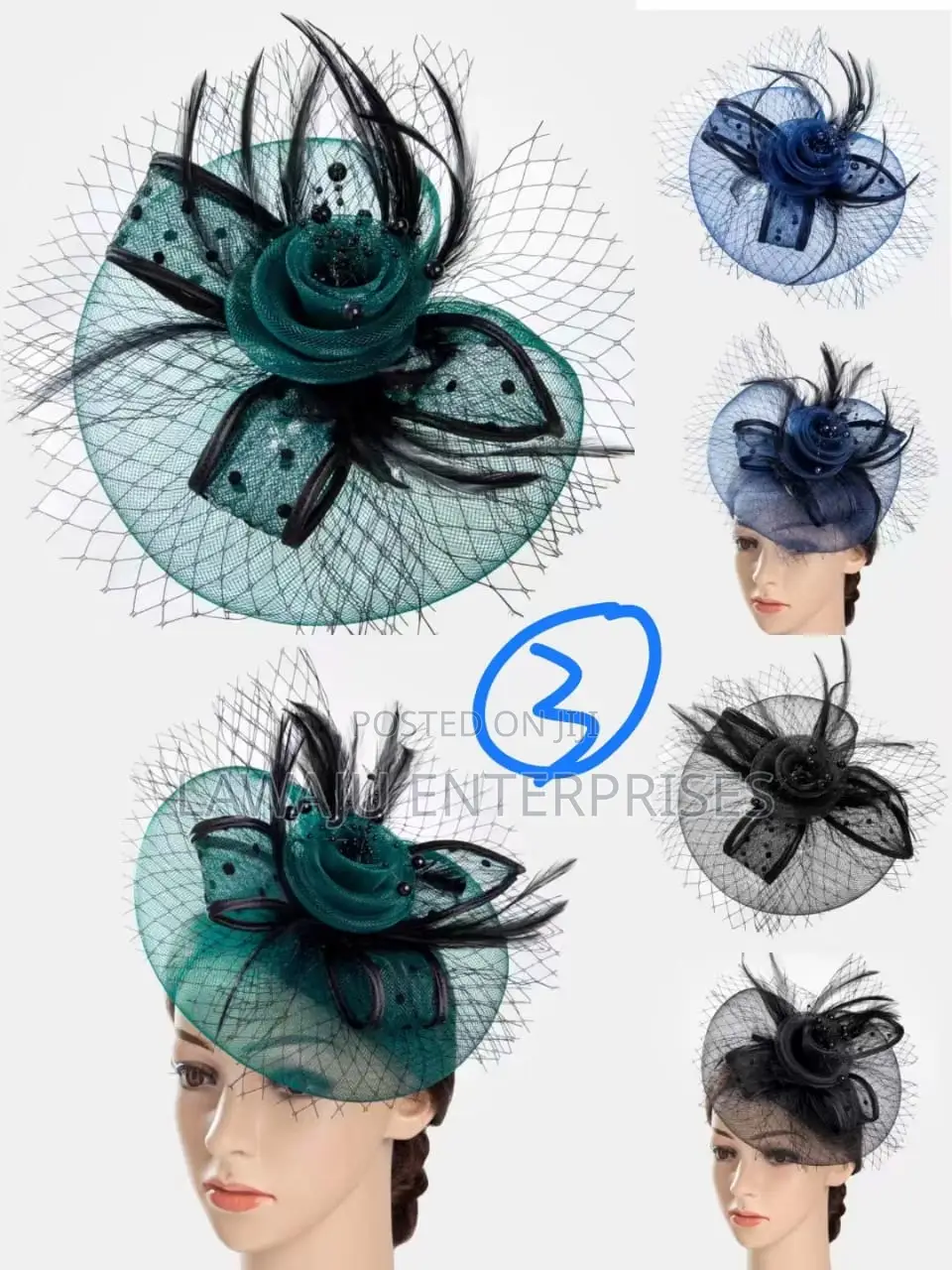 Fancy Lace Net Fascinator