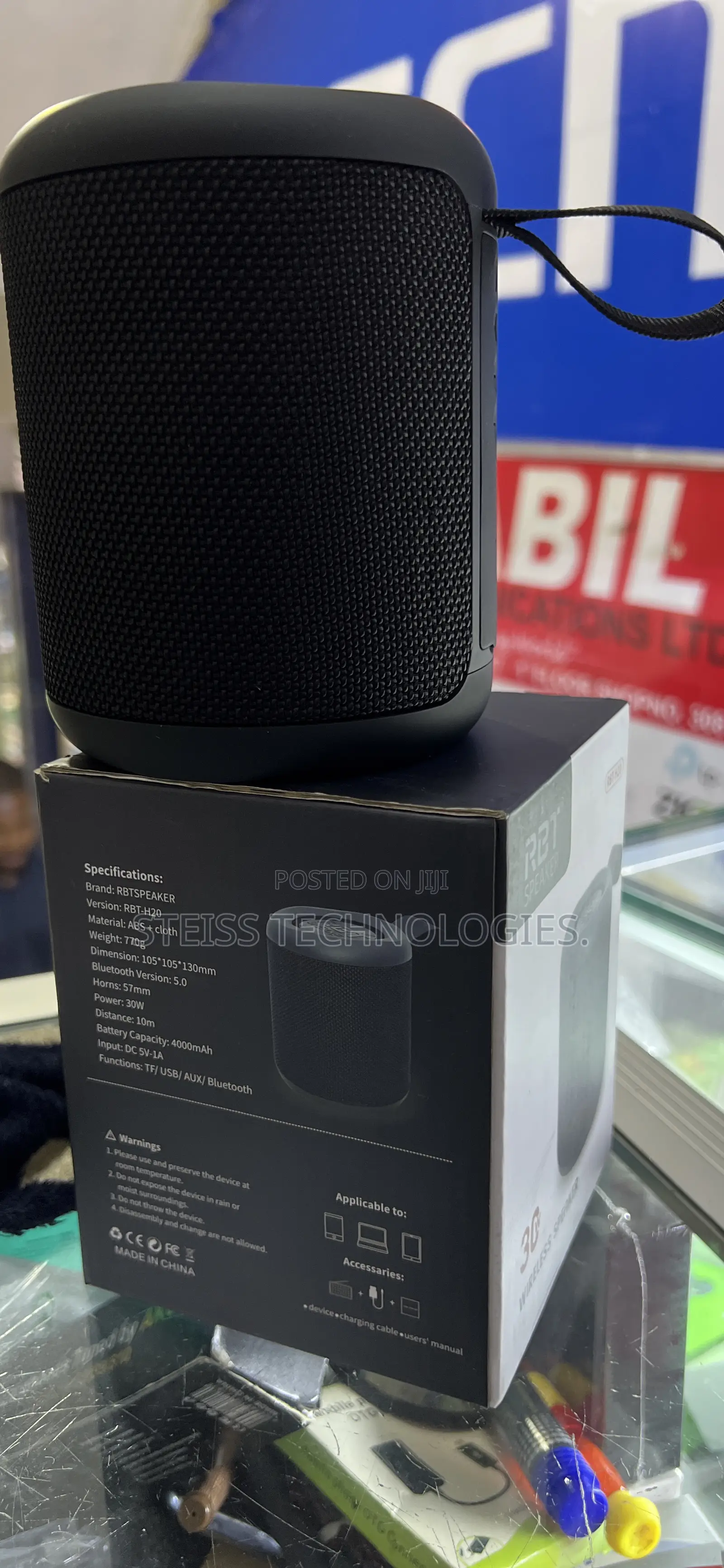 RBT Portable Bluetooth Speaker.