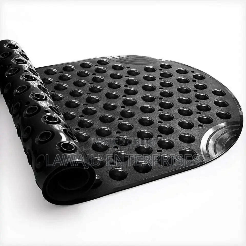Black Silicone Bathroom Mats