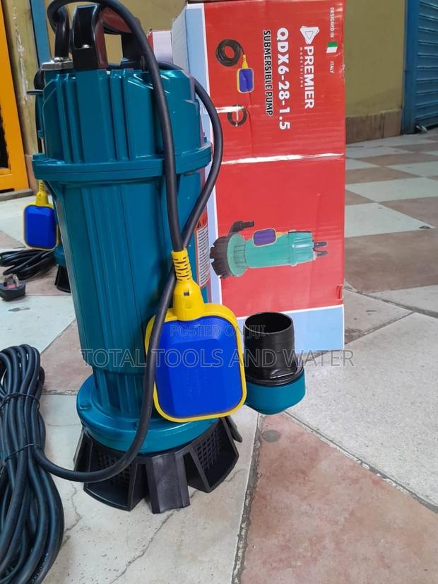 Premier Sewage Submersible Water Pump 2hp 6m3/Hr 28m Head