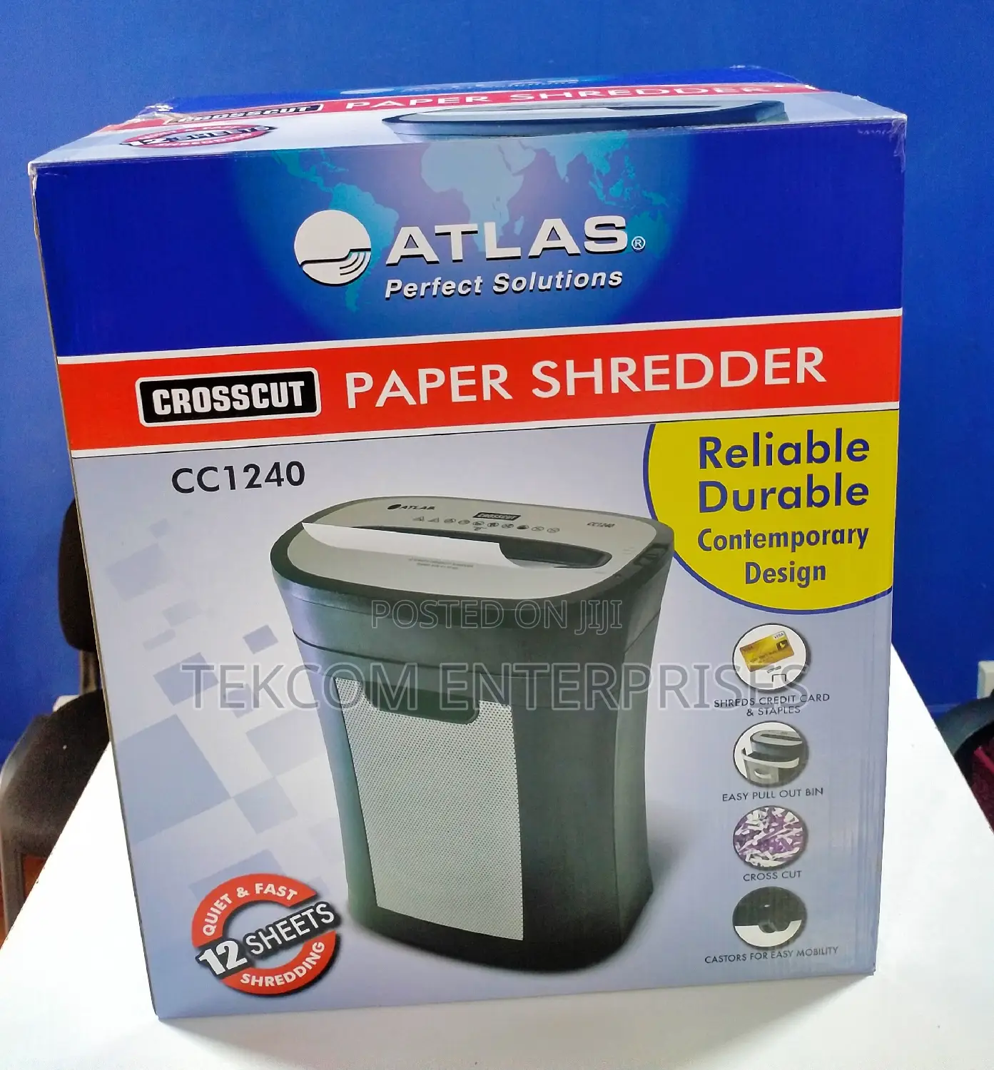 Atlas Cc1240 Crosscut 12 Sheets Paper Shredder