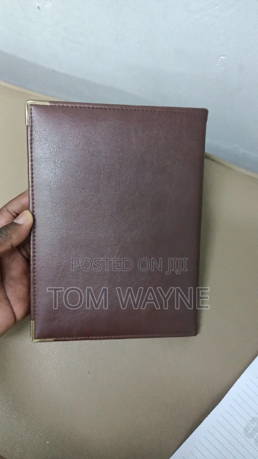 A4 Leather Menu Booklet, 4 Pages