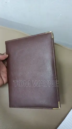 A4 Leather Menu Booklet, 4 Pages