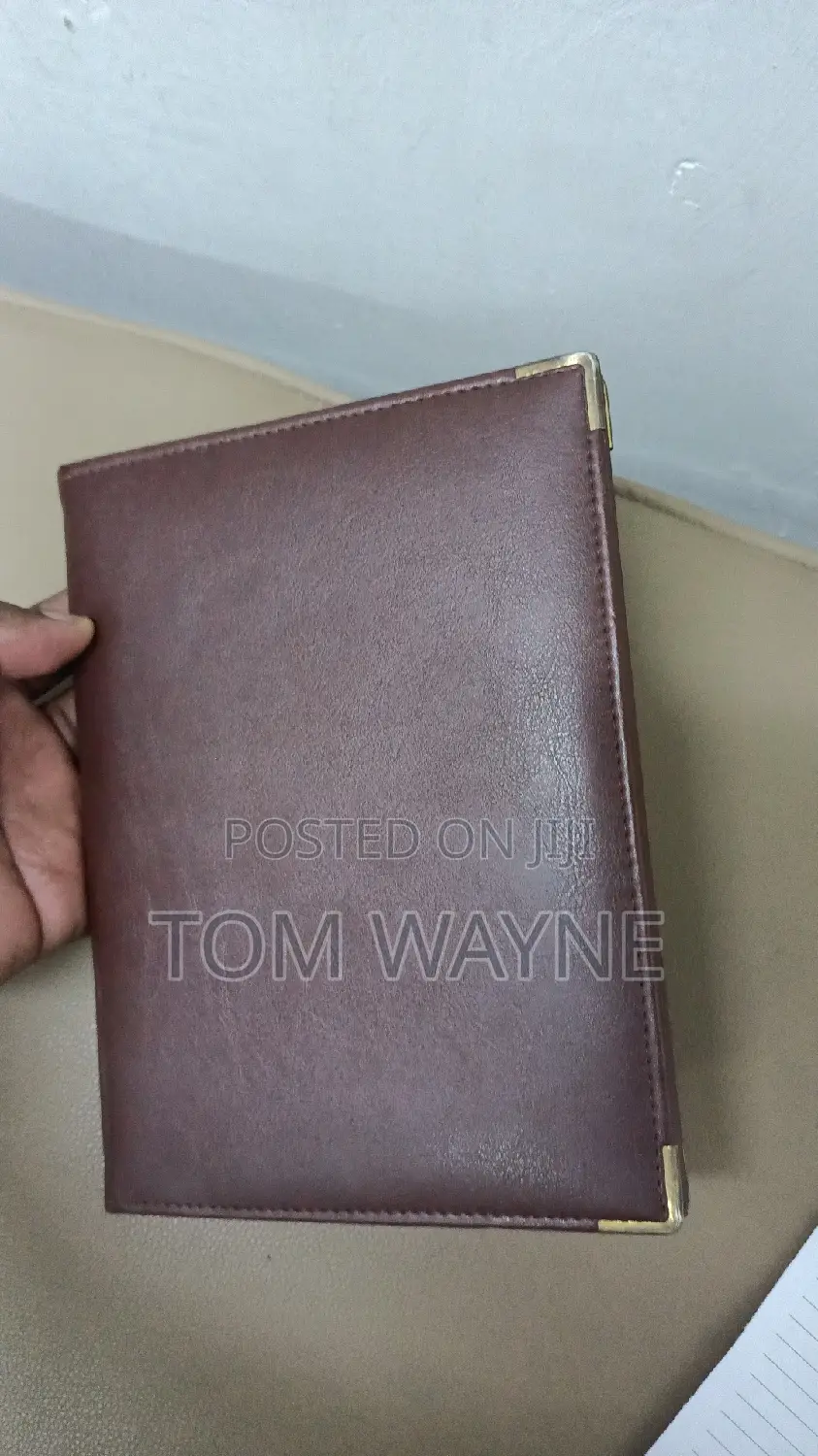 A4 Leather Menu Booklet, 4 Pages