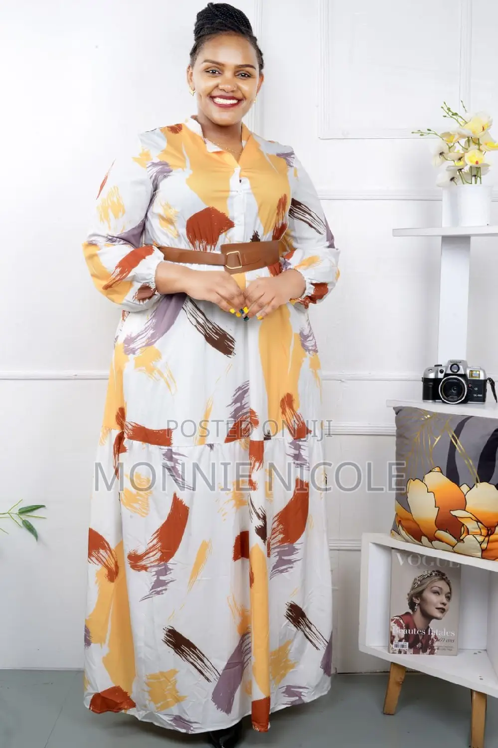 Stylish Coloured Maxi Dress