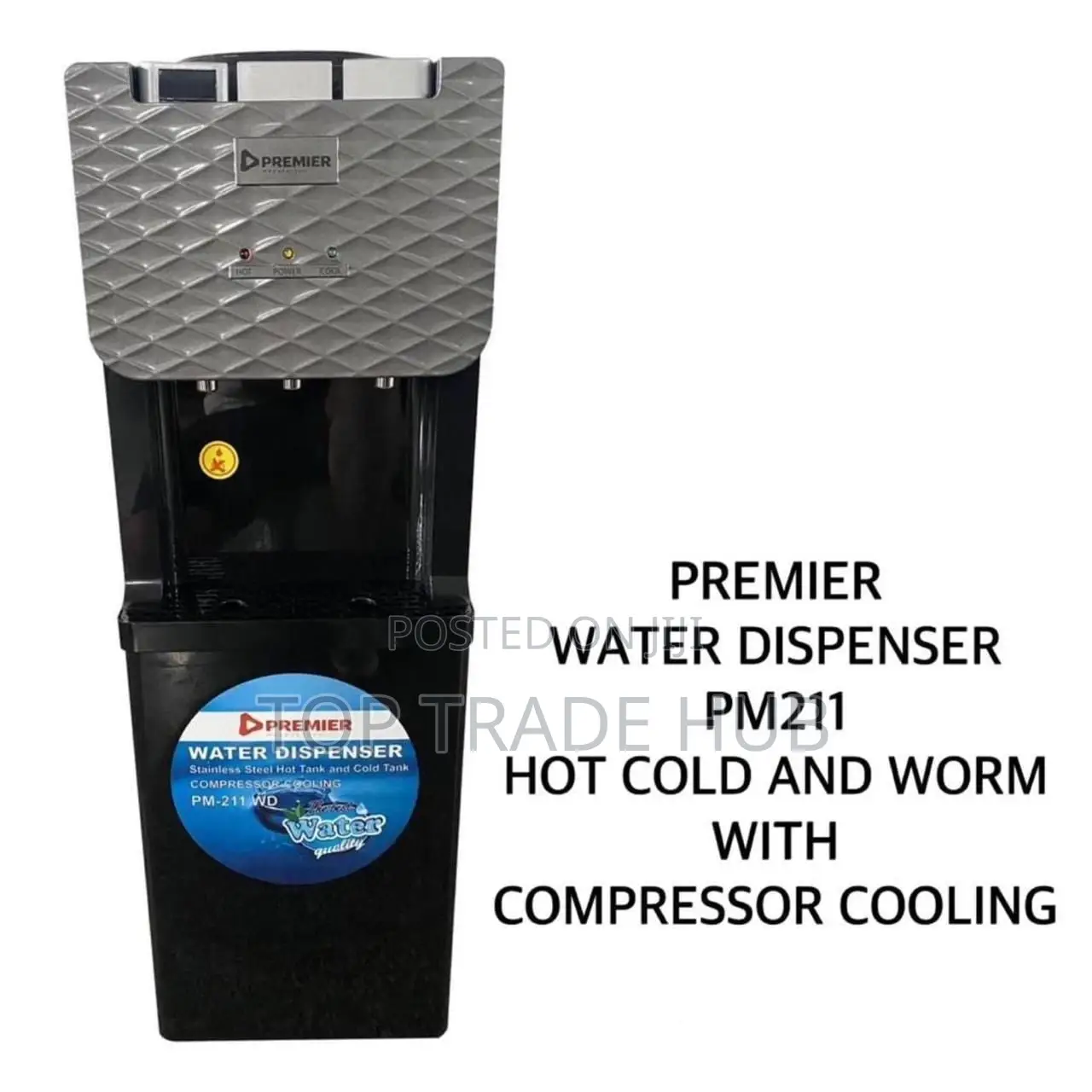 Premier Water Dispenser- Hot, Warm and Cold