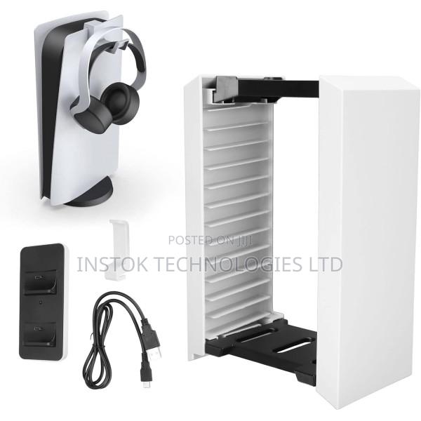 DOBE Vertical Stand With Game Rack Controller Charging Doc - thumbnail 2