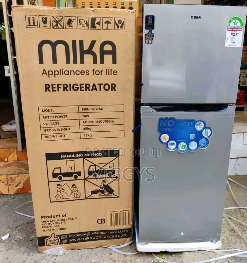 Quality Mika 202 Litre Double Door Fridge