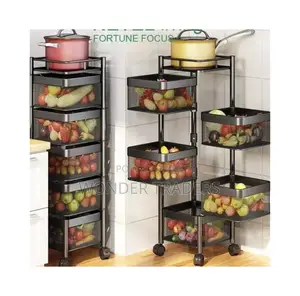 5 Tire Fruit Rack Round