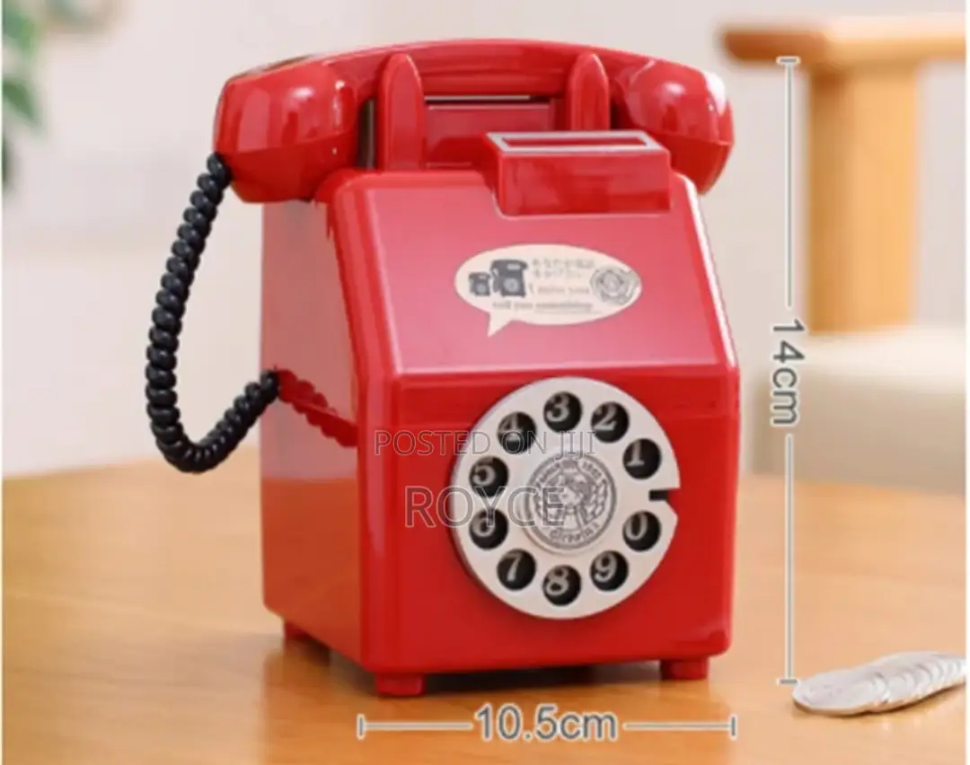 Antique Retro Phone Piggy Bank