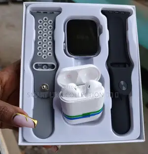 T2 in 1 Strap Smart Watch With Free Earpods