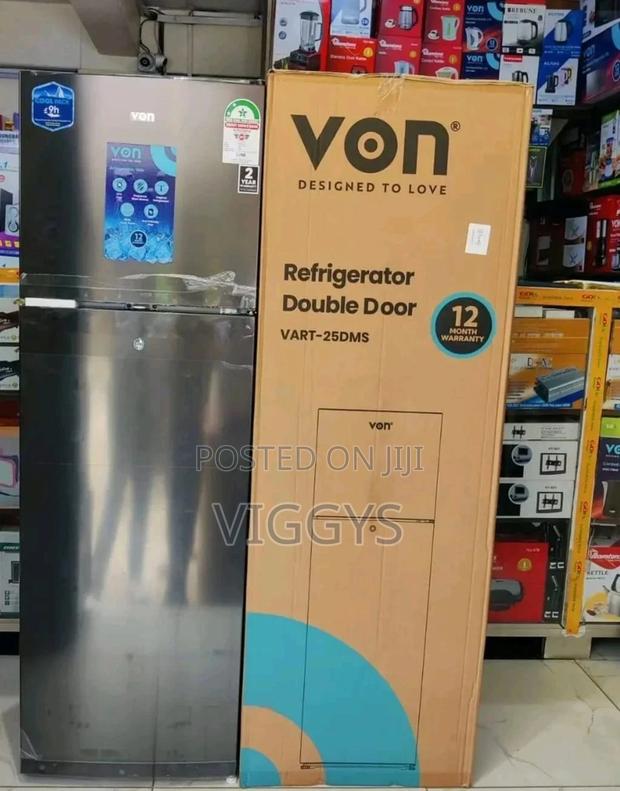 Von 168 Litres Double Door Fridge