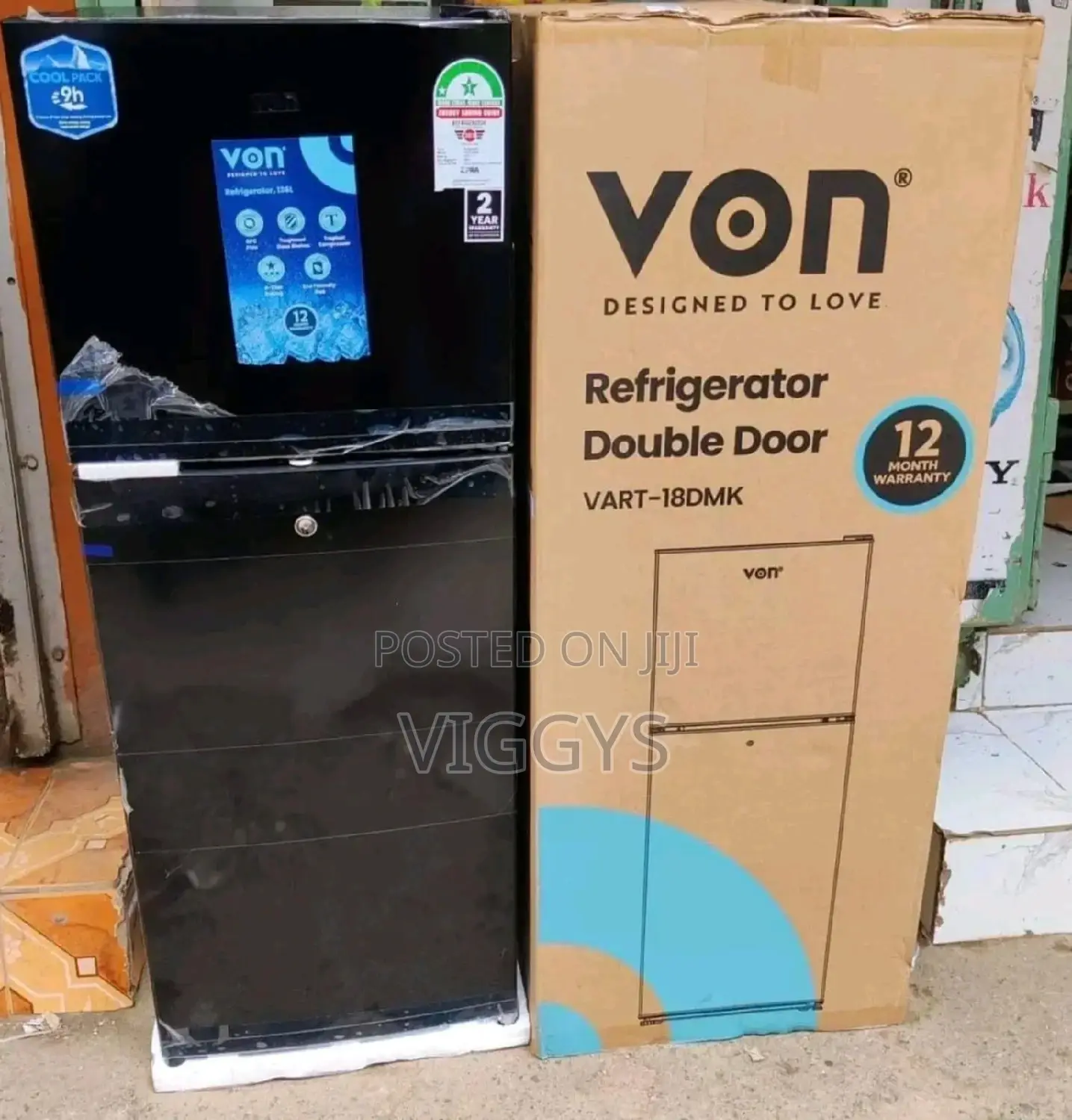 Quality Von 138litre Double Door Fridge