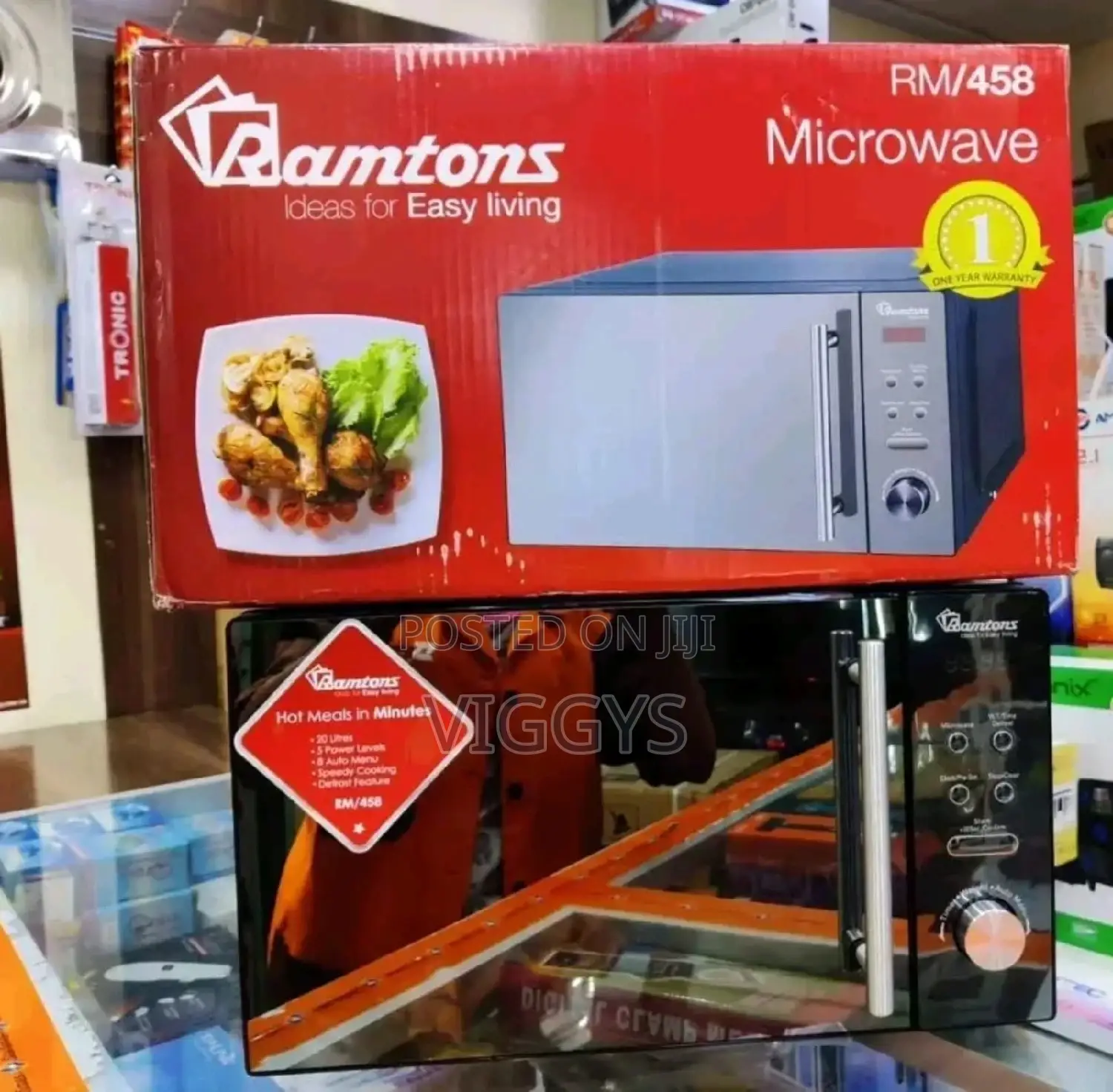 Quality Ramtons 20 Litres Microwave Rm 458
