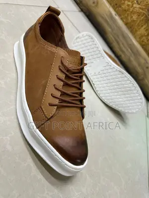 Brown Cacual Leather Timberland Shoes for Men